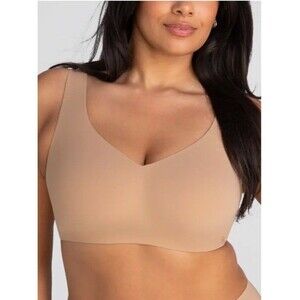 Honeylove Soft Form Bra Womens 2X Sand Beige Wire Free Comfort Soft LWBRO101